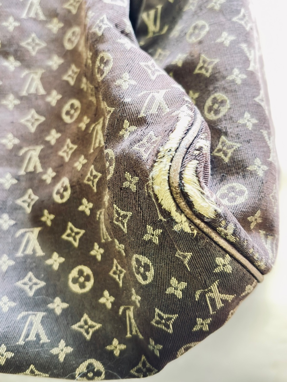 Louis Vuitton Brown Monogram Canvas Satchel with Dark Leather Handles - Picture 14 of 14